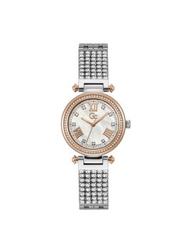 Gc Silver And Gold Crystal Watch