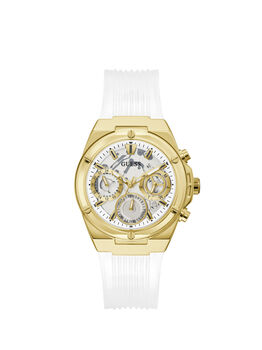 White And Gold-Tone Multifunction Watch