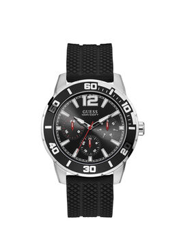 Black And Silver Multifunction Watch